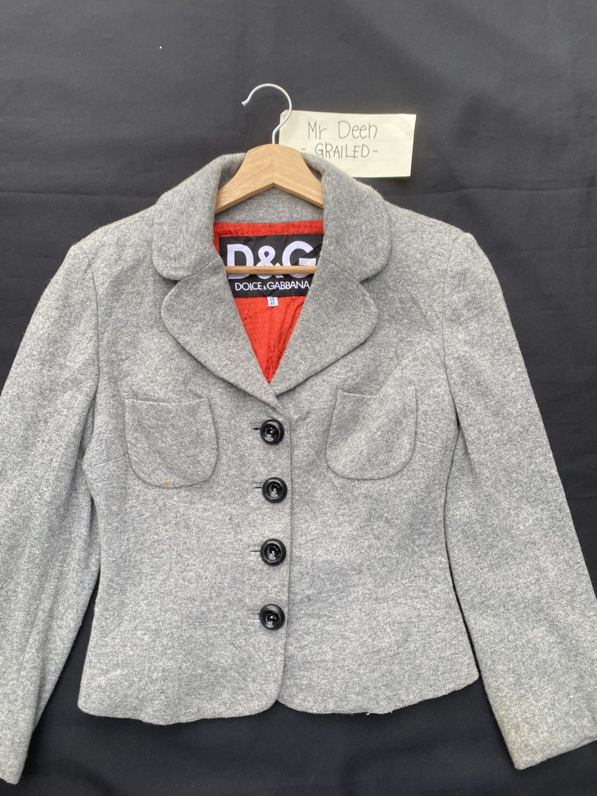 Dolce & Gabbana Rare Vintage Dolce & Gabbana Wool Jacket Size S / US 4 / IT 40 - 4 Thumbnail
