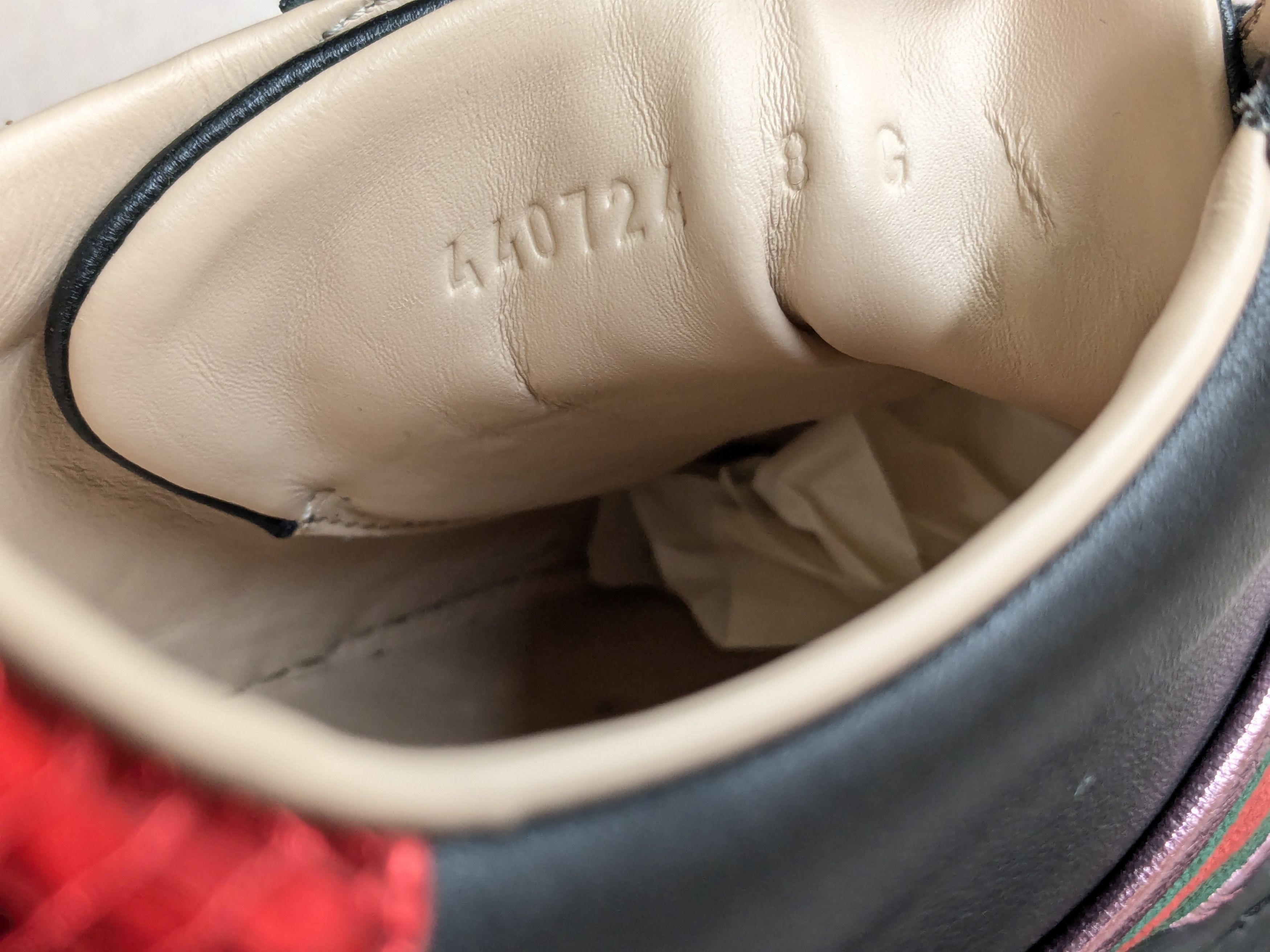 Gucci Gucci Ace Sneakers Fire Flame 8.5 Logo Low Tops 440724 Size US 8.5 / EU 41-42 - 5 Thumbnail