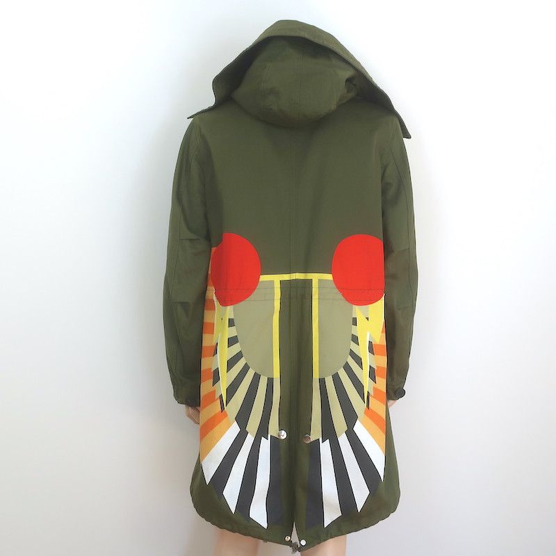 Givenchy Givenchy Wing Print Parka Green Size 50 Hooded Jacket Size US M / EU 48-50 / 2 - 1 Thumbnail