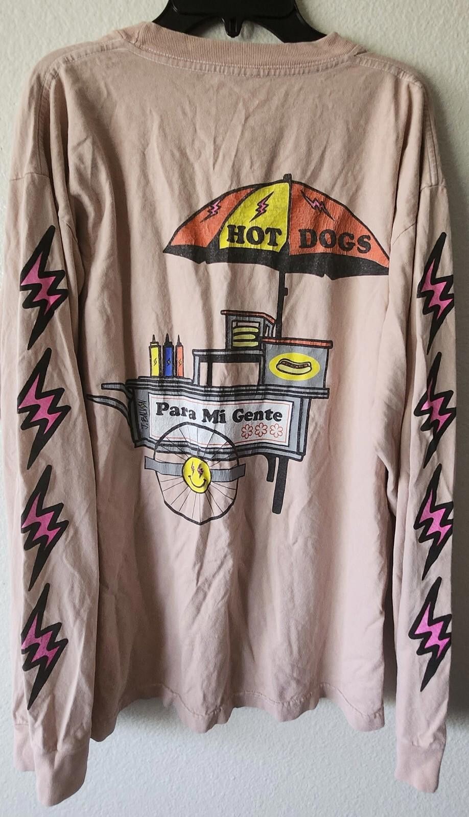 The Unbranded Brand RARE J BALVIN PARA MI GENTE HOTDOG Long Sleeve SIZE LARGE Size US L / EU 52-54 / 3 - 1 Thumbnail