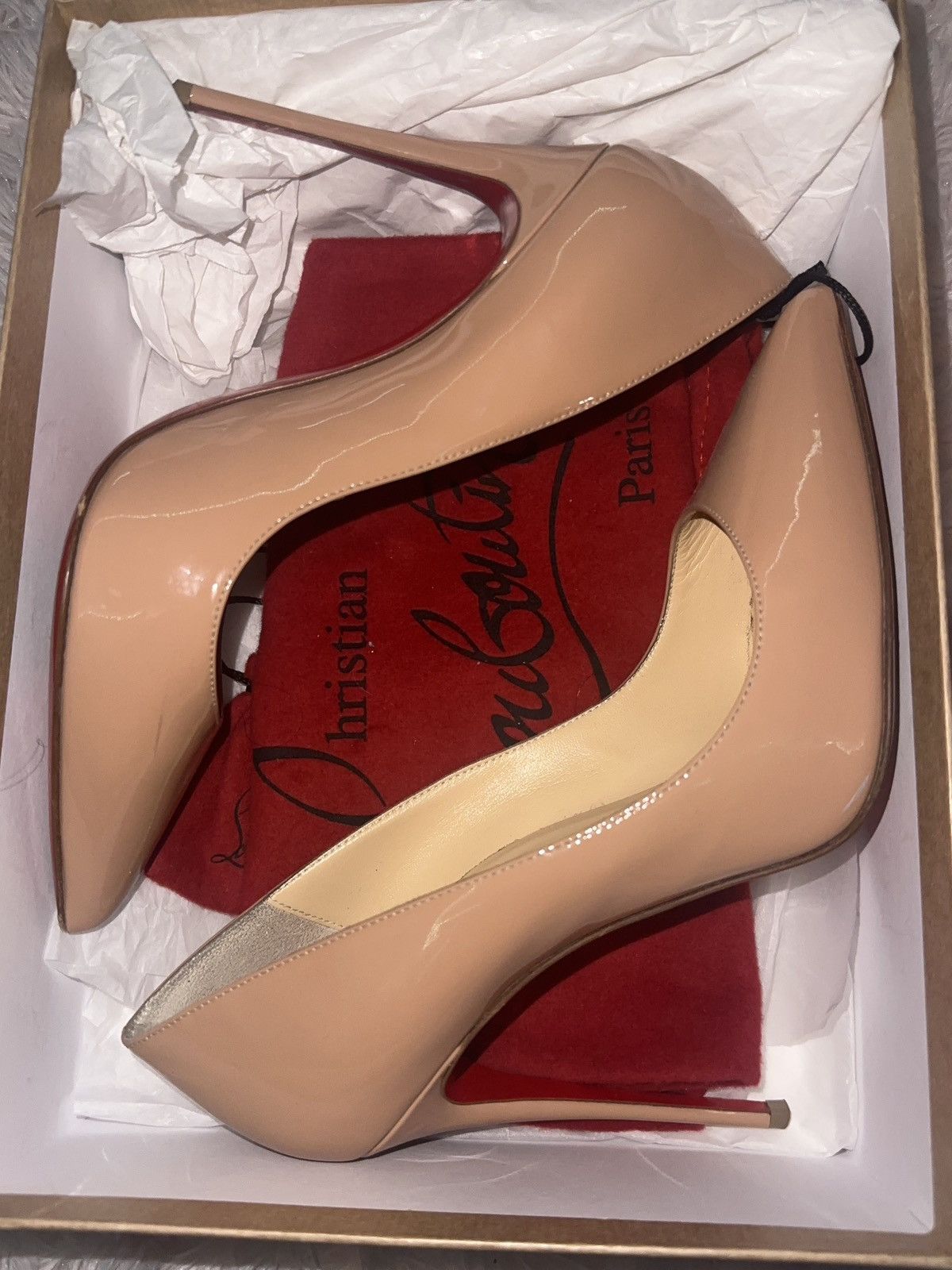 Christian Louboutin Christian Louboutin Pigalle Follies 100 Patent Size US 9 / IT 39 - 1 Thumbnail