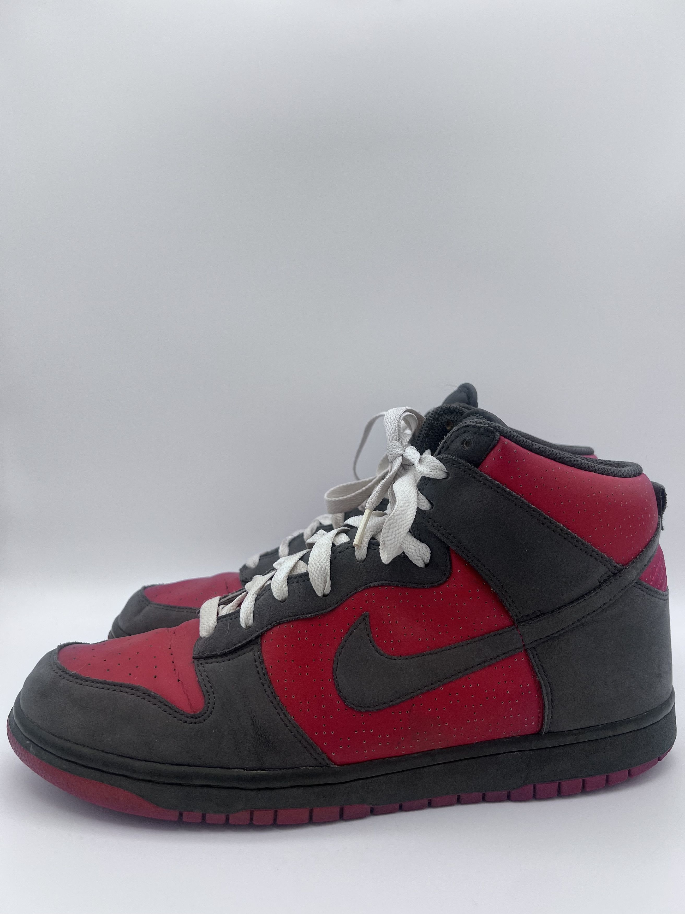 Nike Nike Dunk High Red Plum Anthracite 2009 Mens 11.5 317982-601 Size US 11.5 / EU 44-45 - 3 Thumbnail