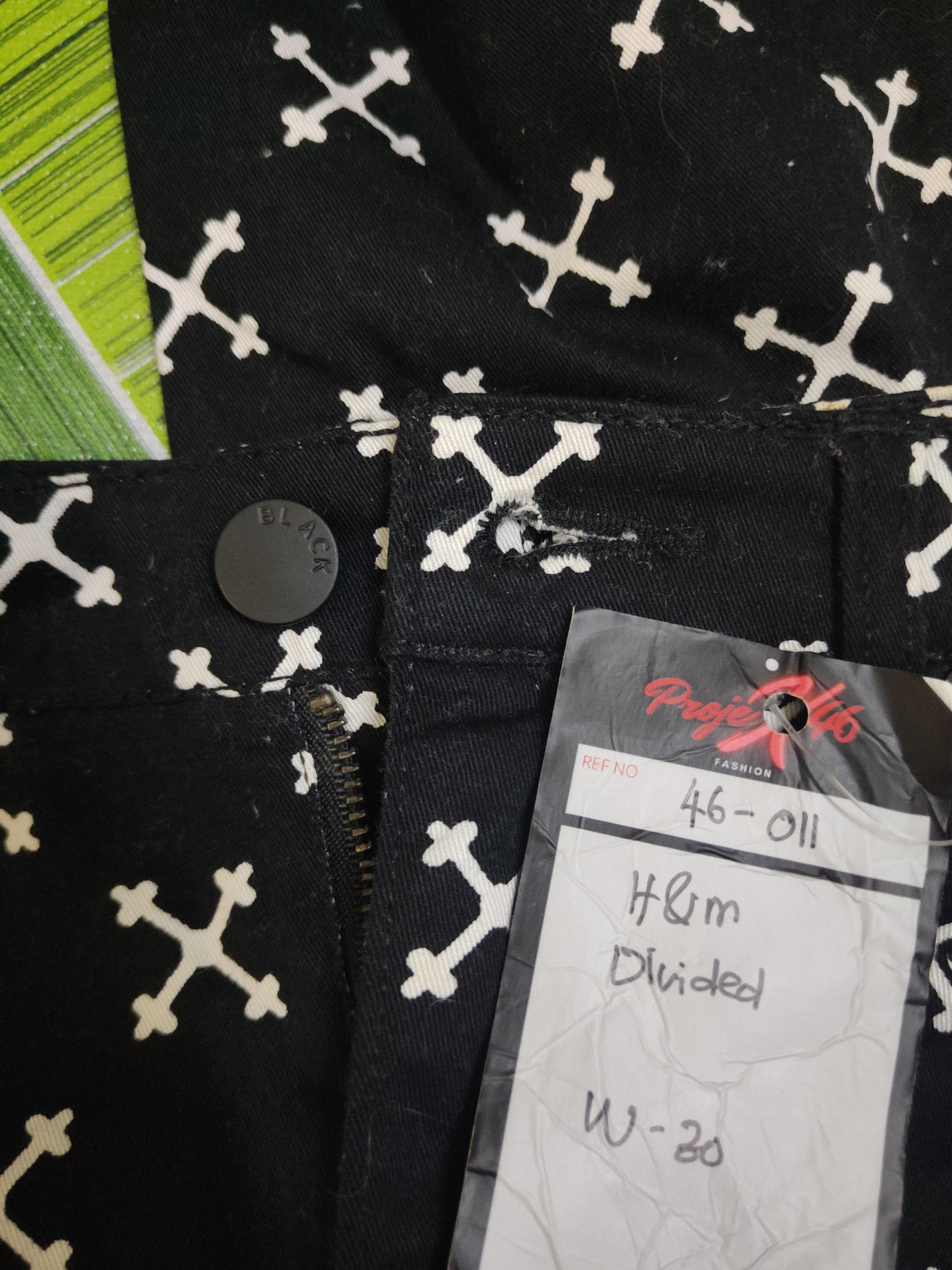 Divided DL Divided H&M Black White Multipocket Casual Pants #46-011 Size 31" - 14 Thumbnail
