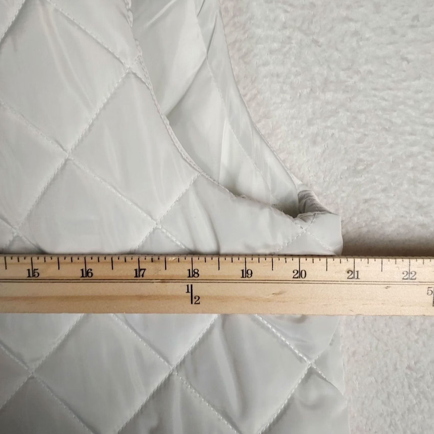 Vintage Zenana Outfitters Quilted Puffer Vest Womens Large White Zip Vest Size L / US 10 / IT 46 - 6 Thumbnail