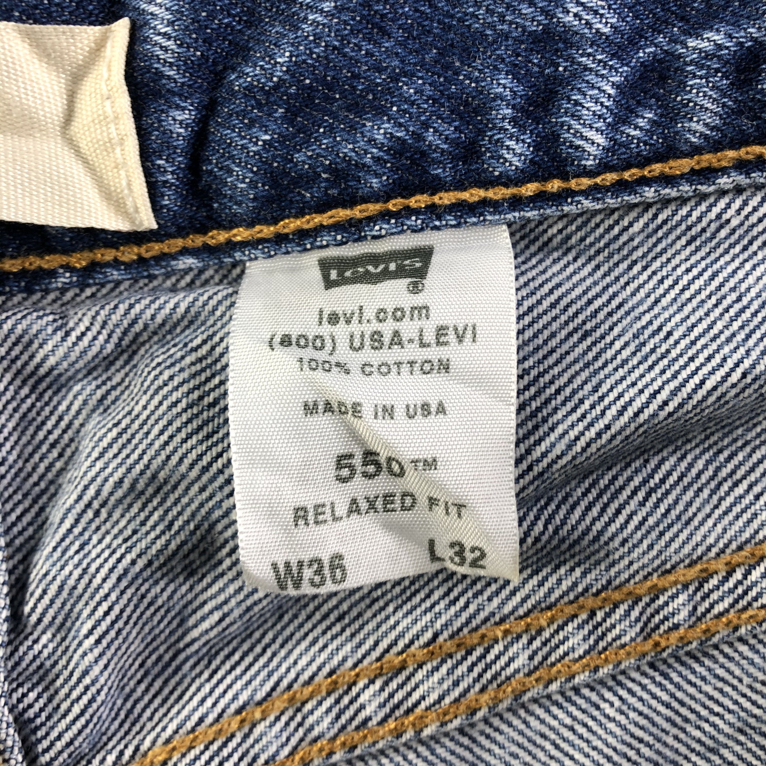 Levi's Vintage Blue Wash Levis 550 Jeans-J3201 Size US 36 / EU 52 - 11 Thumbnail