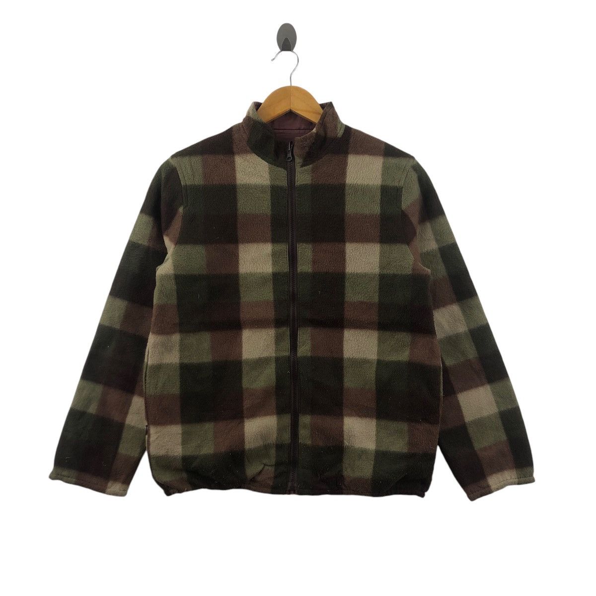 Burberry Riversible! THOMAS BURBERRY Jacket Checkered Fleece Size US L / EU 52-54 / 3 - 1 Thumbnail
