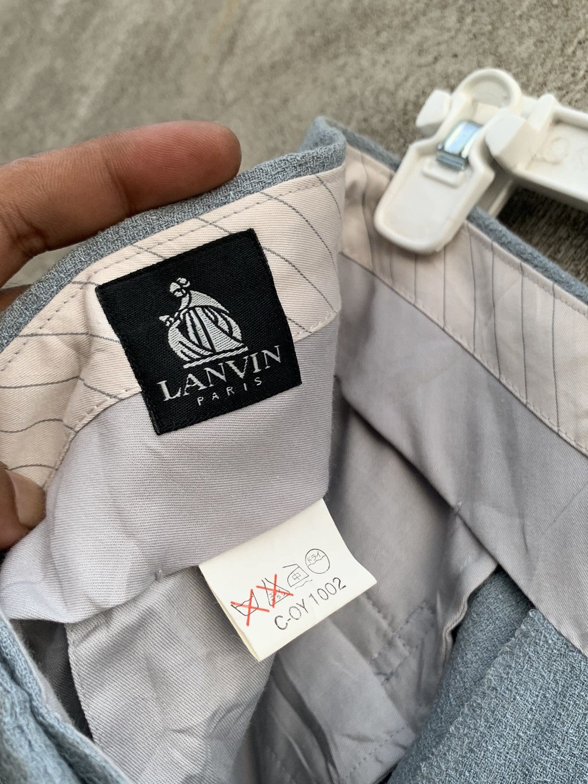 Lanvin NEW Lanvin emboss textured trouser pants Size US 32 / EU 48 - 15 Thumbnail