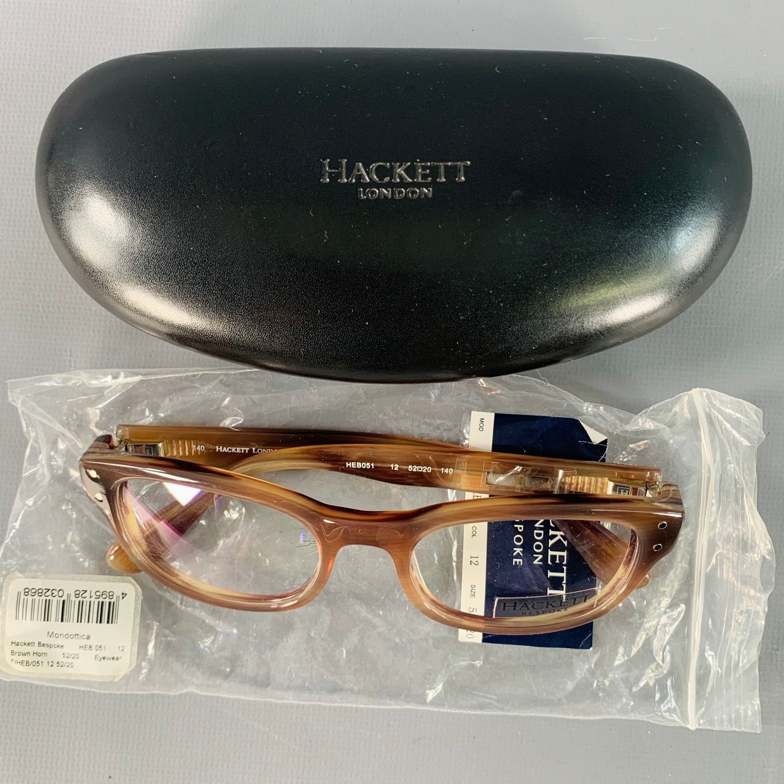 Hackett HACKETT LONDON Brown Tortoiseshell Acetate Eyewear Frames Size ONE SIZE - 7 Thumbnail