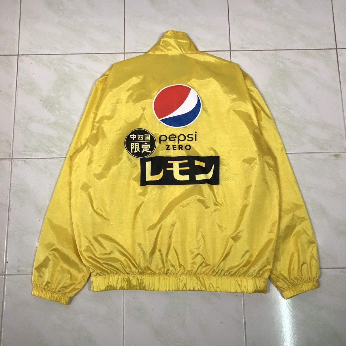 Japanese Brand 📌Vintage Satin Bomber Jacket Pepsi Zero Big Logo Size US L / EU 52-54 / 3 - 2 Thumbnail