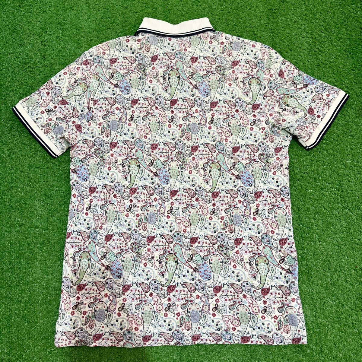 Other FRED PERRY X Liberty London 'PAISLEY' Twin Tapped Polo Tee Size US M / EU 48-50 / 2 - 4 Thumbnail
