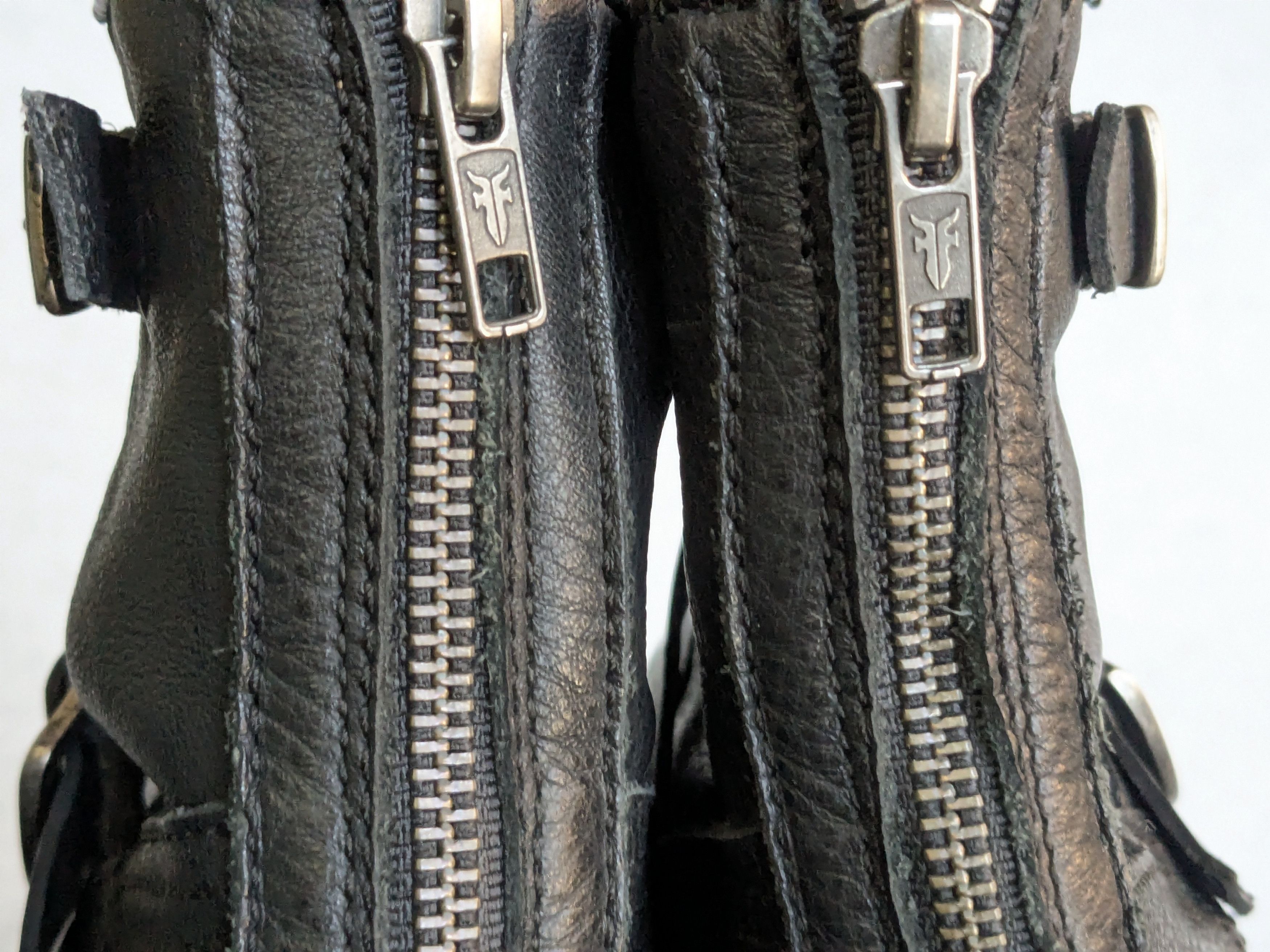 Frye Frye Engineer Black Leather 7.5 Leather Buckle Size US 7.5 / EU 40-41 - 15 Thumbnail