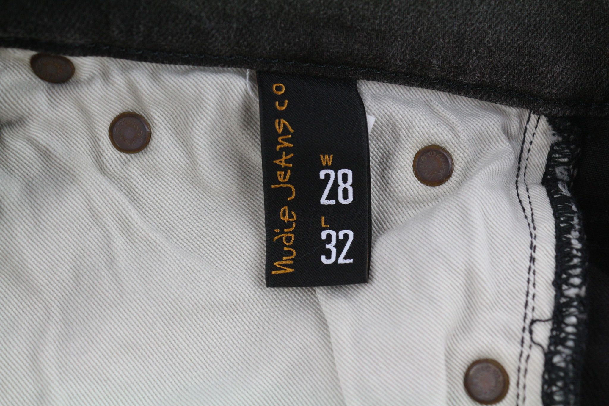 Nudie Jeans PIPE LED W28/L32 Grey Marble Organic Jeans 81637 Size US 28 / EU 44 - 7 Thumbnail
