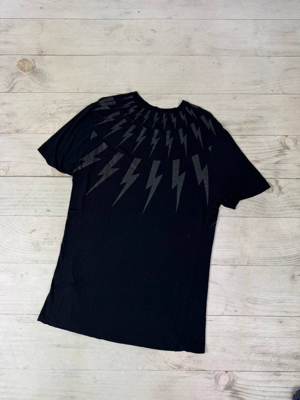 Neil Barrett Neil Barrett T Shirt Viscosa Lightning Size US M / EU 48-50 / 2 - 9 Thumbnail