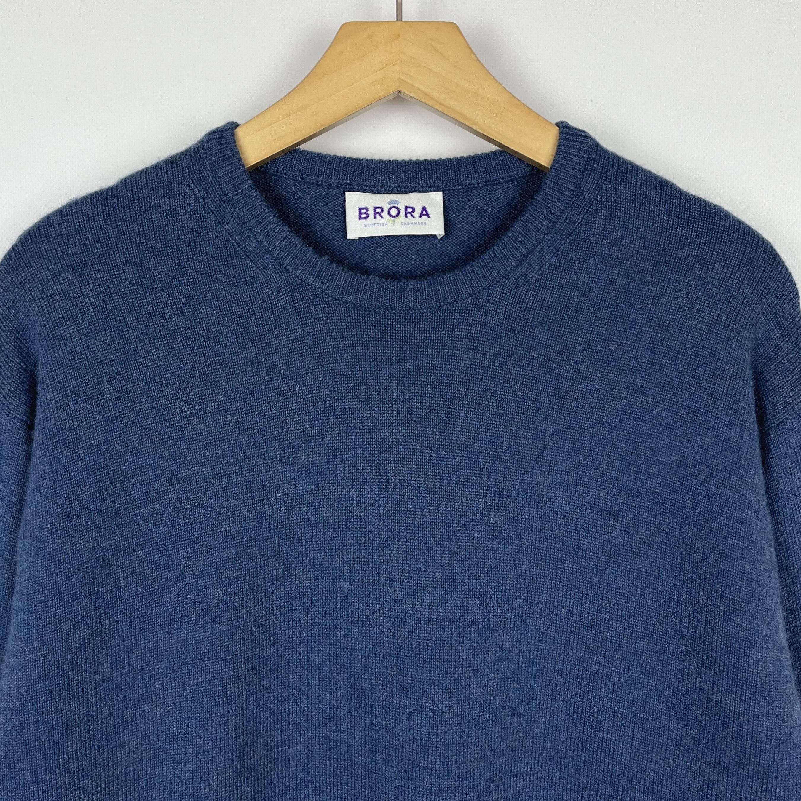Other Vintage Brora 100% Cashmere Crewneck Sweater Size US L / EU 52-54 / 3 - 6 Thumbnail