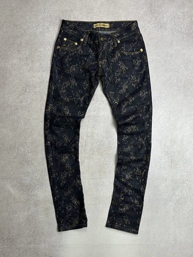 Vintage Vintage DG Dolce Gabbana All Over Print Jeans Sz28 Size US 28 / EU 44 - 1 Thumbnail