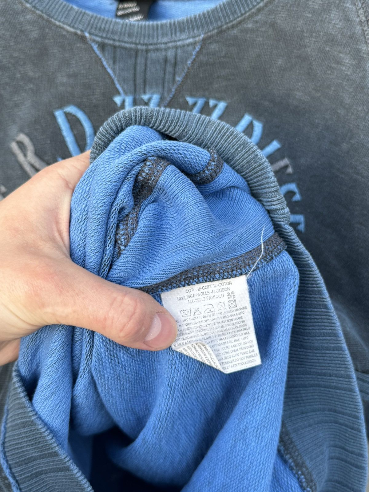 Diesel × Vintage Vintage Sweatshirt Diesel Grey Blue Size US M / EU 48-50 / 2 - 8 Thumbnail