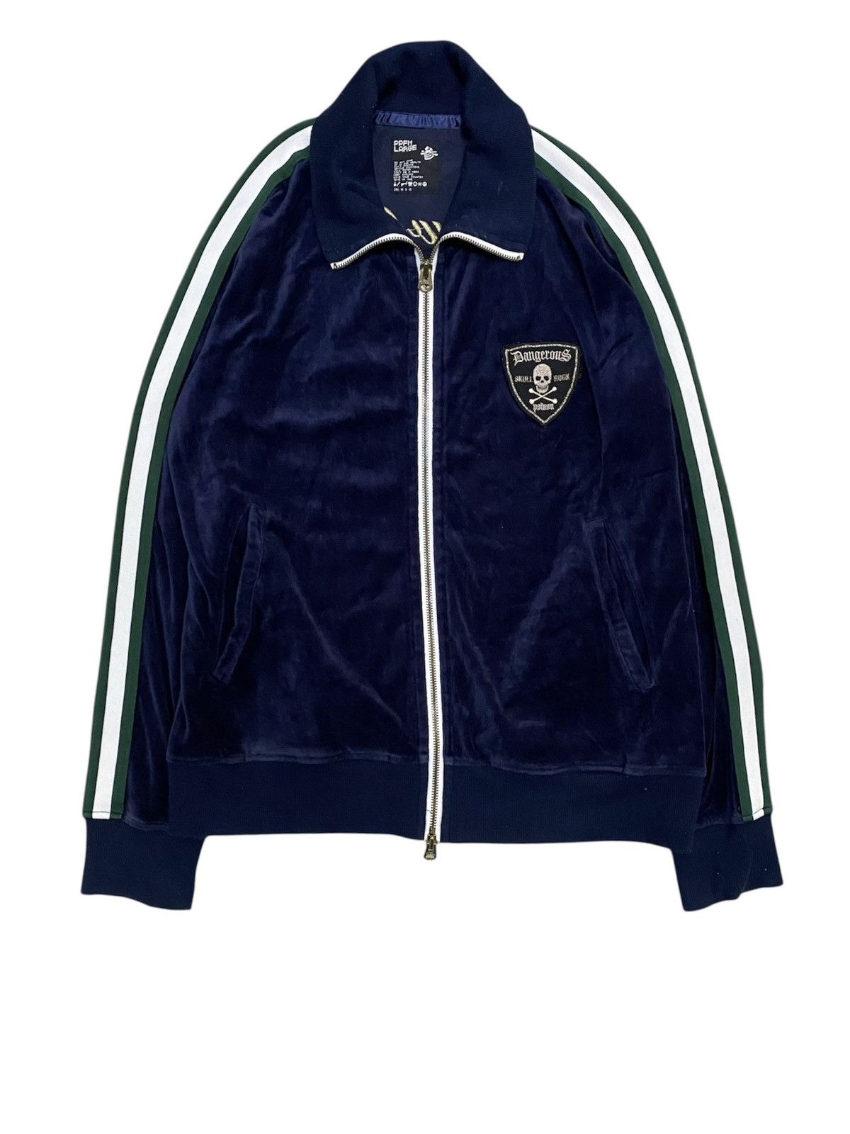 General Research × Japanese Brand × PPFM SS2006 PPFM Velour Yellow riot War hoodie Size US L / EU 52-54 / 3 - 1 Thumbnail