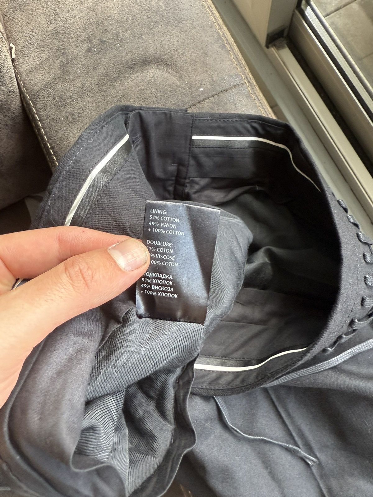 Haider Ackermann Black Wool Trousers with Leather Lacing Size US 32 / EU 48 - 11 Thumbnail