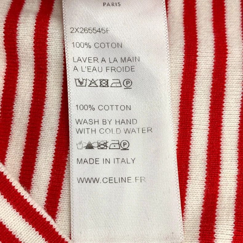 Celine Celine Striped Cotton Long Sleeve Sweatshirt Size US L / EU 52-54 / 3 - 7 Thumbnail