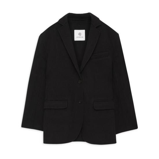Anine Bing ANINE BING Women Suit Jackets A 01 7073 000 BLACK Size S / US 4 / IT 40 - 1 Thumbnail