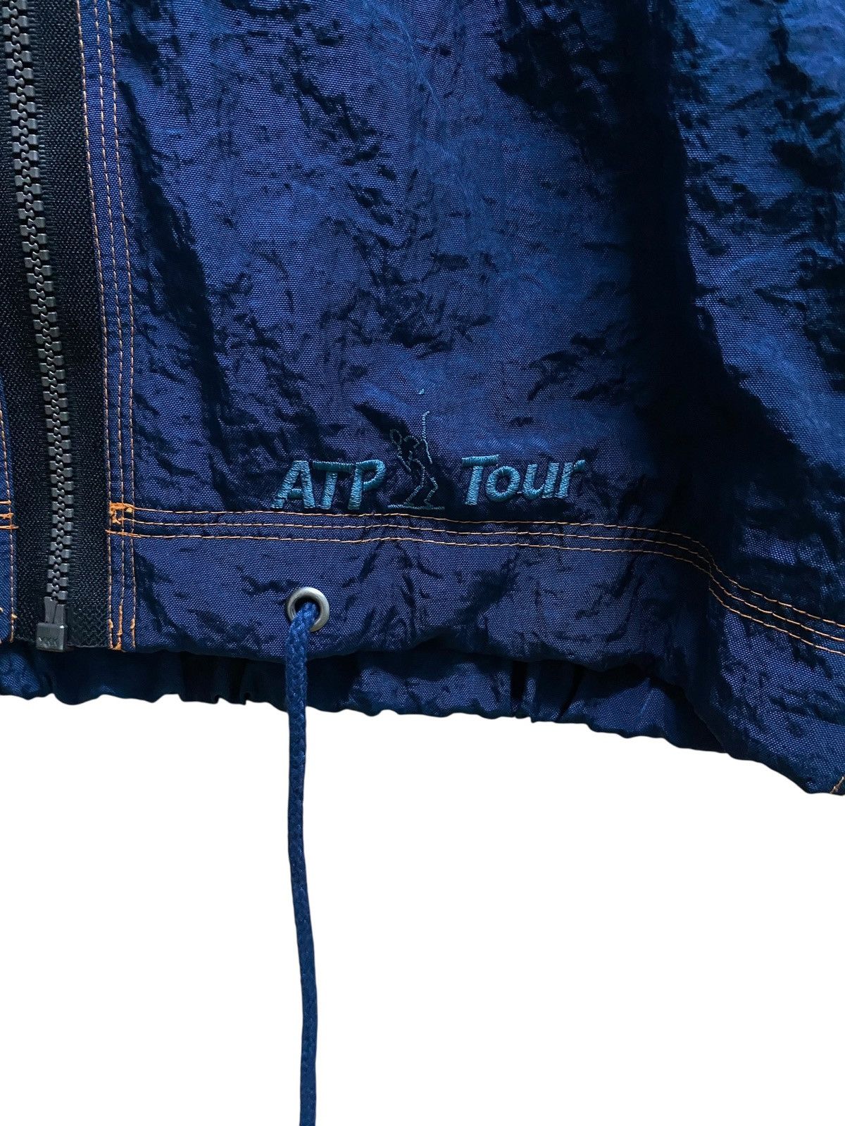 Adidas Very Rare Vintage Brand Adidas ATP Tour Nylon Hoodie 2000s Size US S / EU 44-46 / 1 - 8 Thumbnail