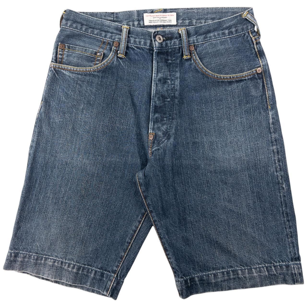 Evisu Vintage Evisu Painted Gull Japanese Denim Shorts Size W31 Size US 31 - 2 Thumbnail