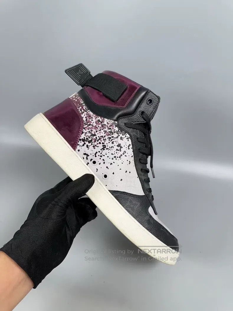 Louis Vuitton Louis Vuitton Purple Rivoli high-top casual shoes Size US 7 / EU 40 - 6 Thumbnail