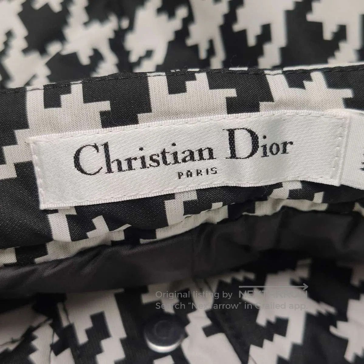 Dior Dior Belted Houndstooth Pants XS. Size 33" - 3 Thumbnail