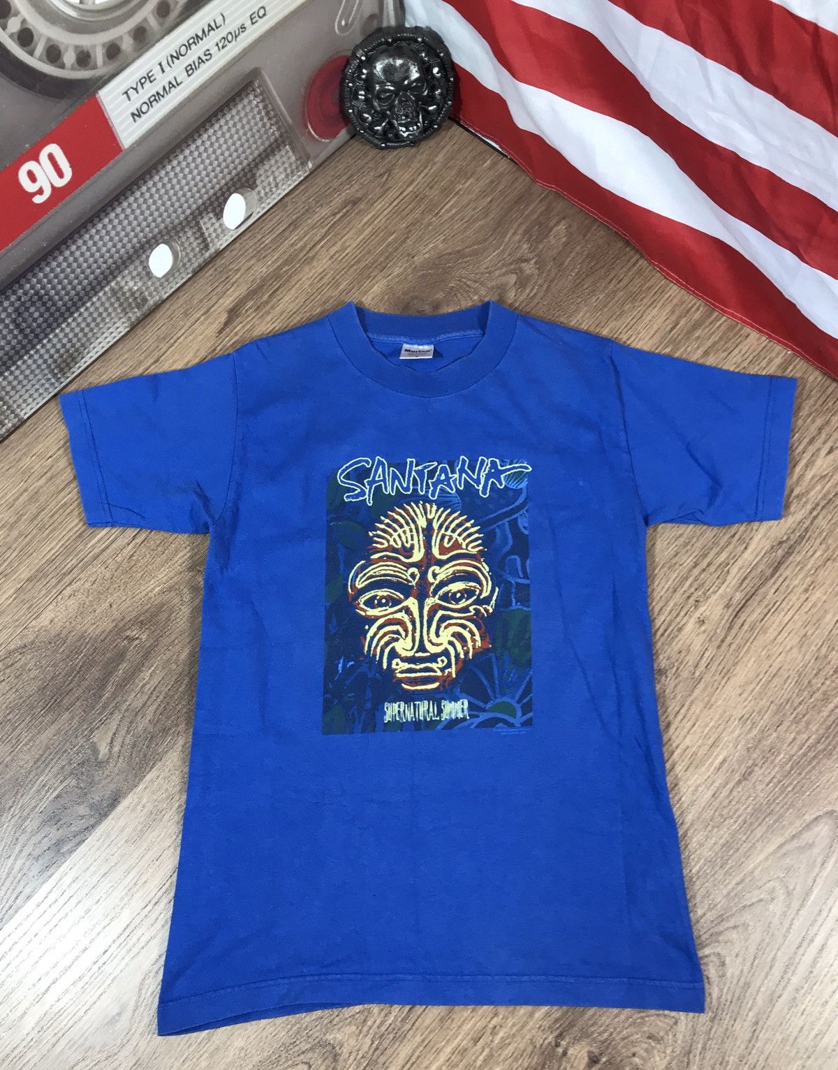 Vintage Santana Supernatural Album T Shirt 1999s Size US S / EU 44-46 / 1 - 1 Thumbnail