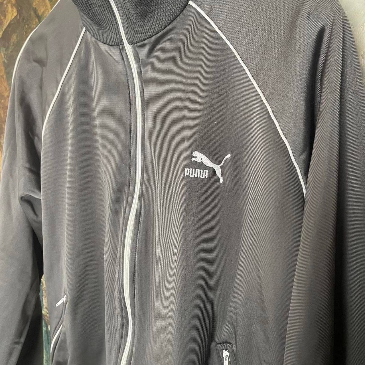 Puma Vintage 80s Puma Track Jacket Full Zip with Pockets - Medium Size US M / EU 48-50 / 2 - 2 Thumbnail