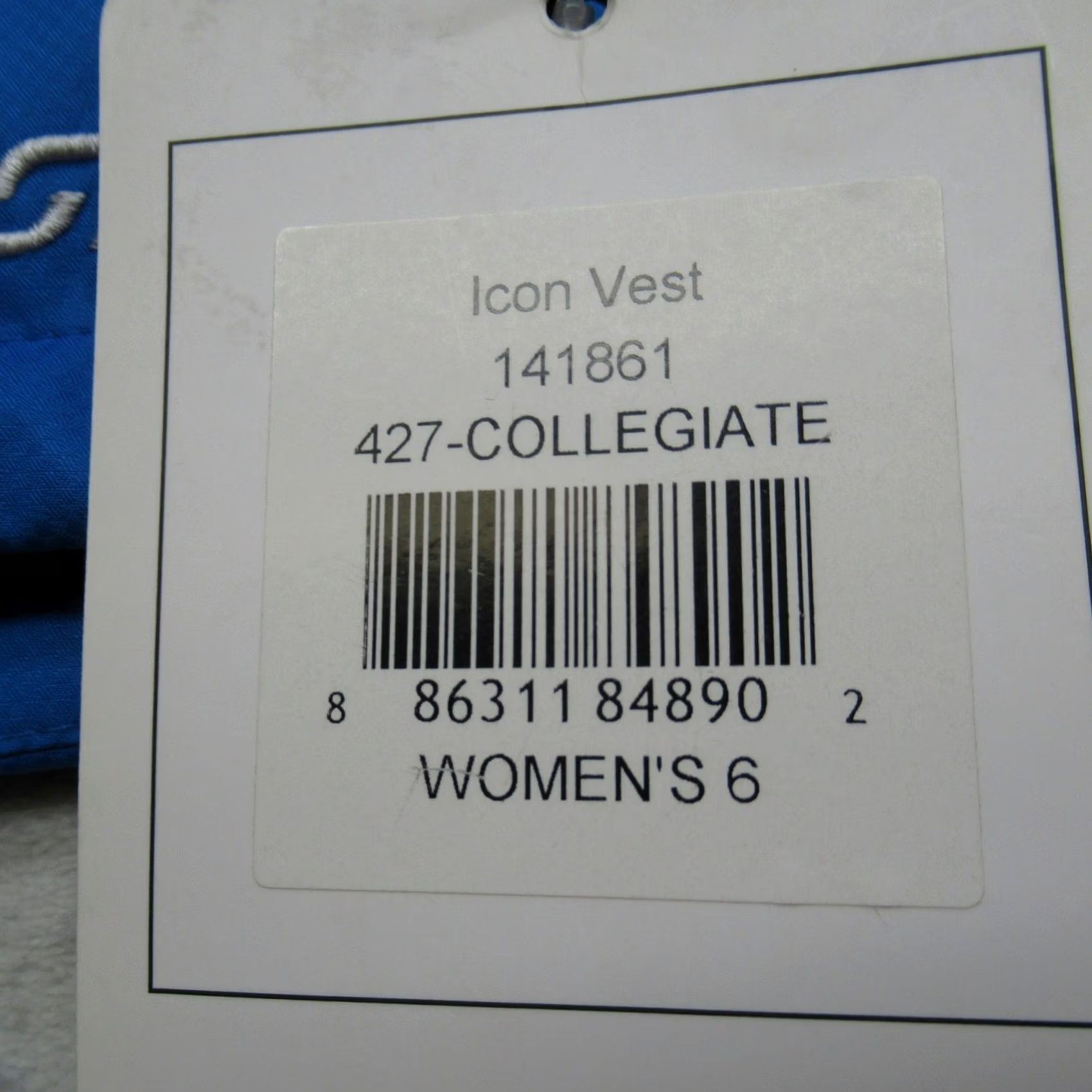 Spyder Spyder Icon Vest Womens Blue Collegiate Full Zip Puffer Logo Zip Pockets 6 NEW Size M / US 6-8 / IT 42-44 - 5 Thumbnail