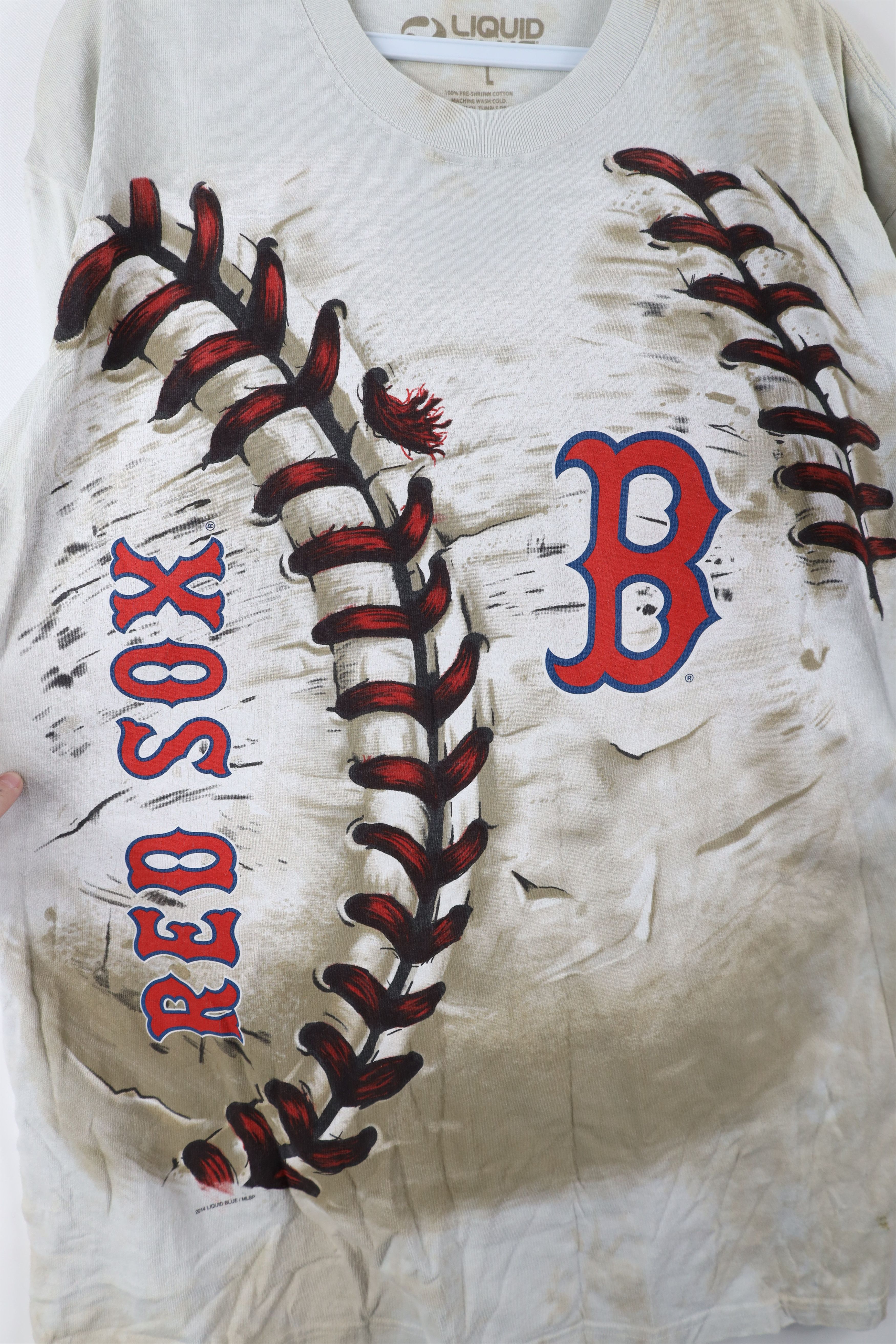 Liquid Blue × Vintage Vintage Y2K Liquid Blue Boston Red Sox Baseball T-Shirt Size US L / EU 52-54 / 3 - 4 Thumbnail
