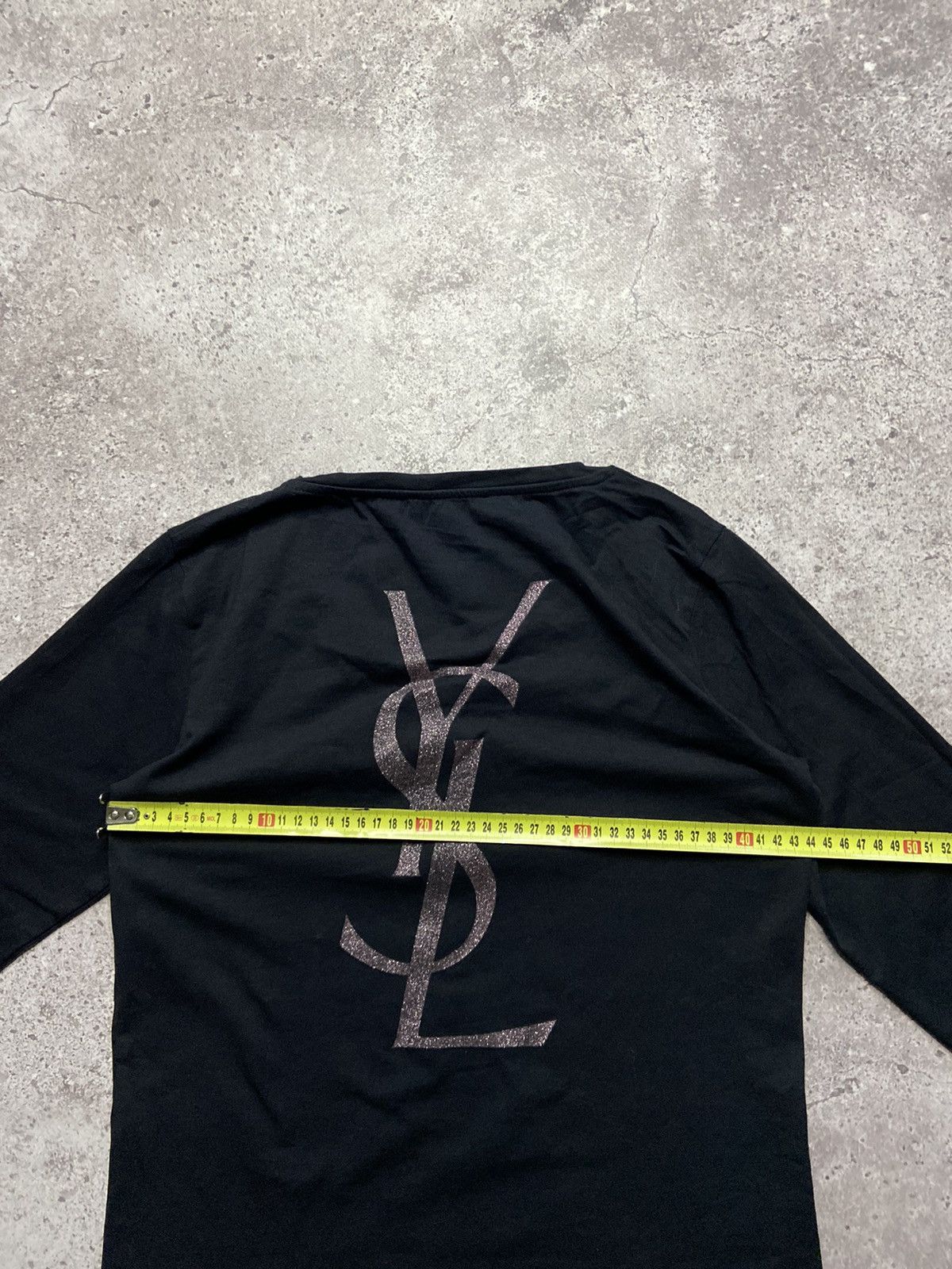 Yves Saint Laurent Yves Saint Laurent - Black Opium Big Logo Long Sleeve Size M / US 6-8 / IT 42-44 - 4 Thumbnail