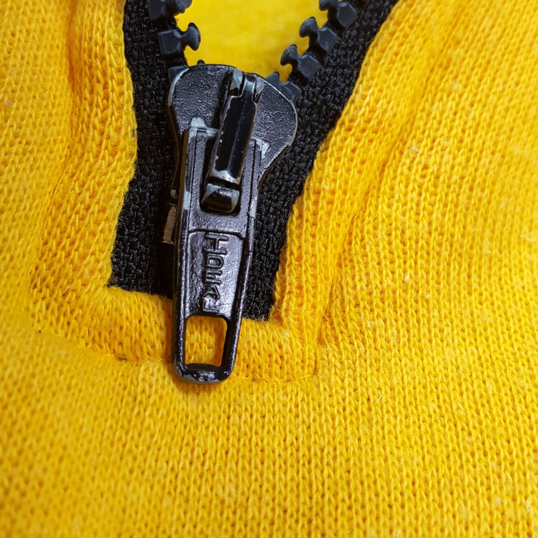 Tultex VINTAGE Tultex USA Size M Yellow Black Zip Crewneck Sweatshirt Size US M / EU 48-50 / 2 - 4 Thumbnail