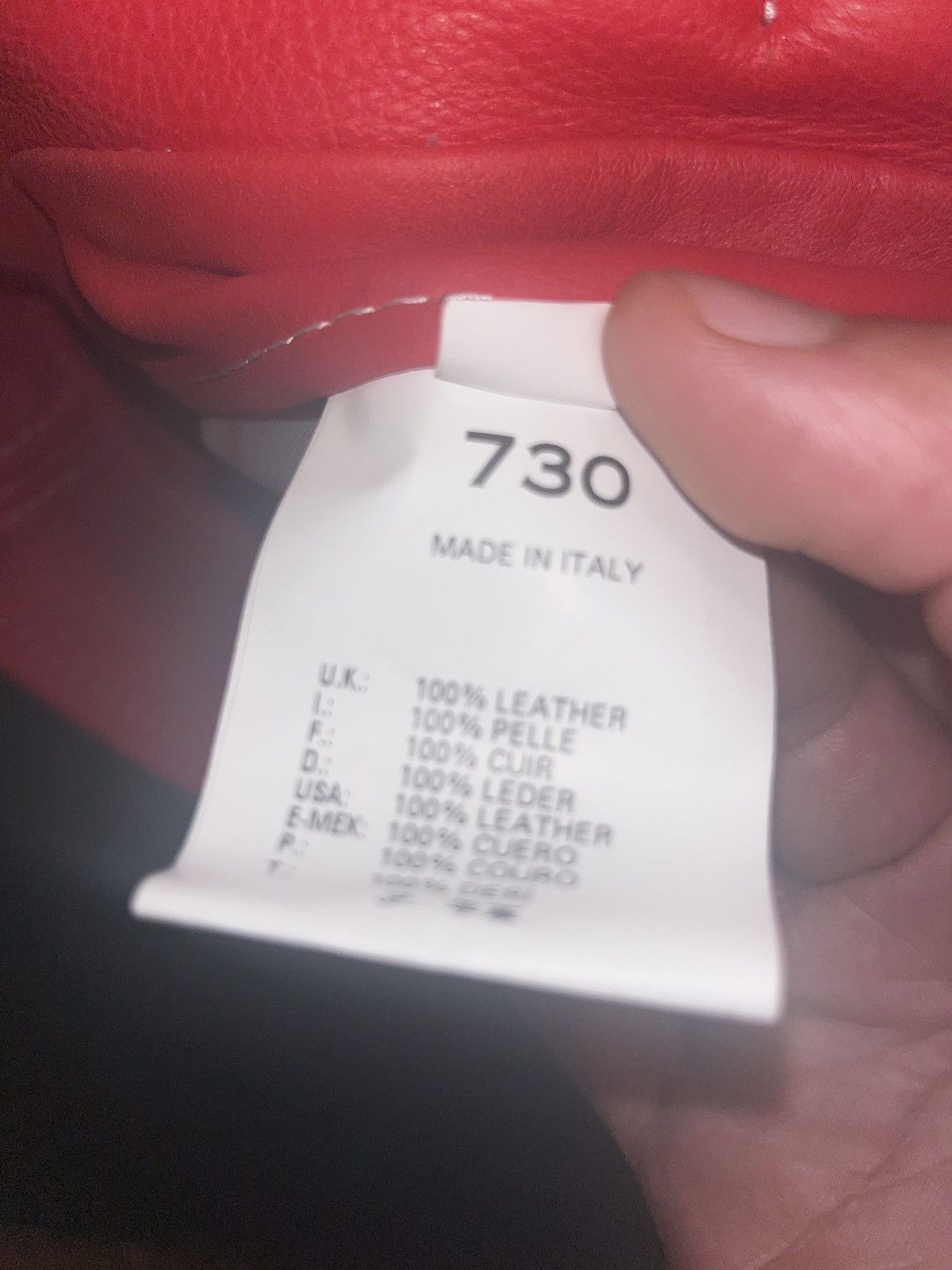 Designer 730 Los Angeles LA Leather Red Bucket Hat size L Size ONE SIZE - 10 Thumbnail