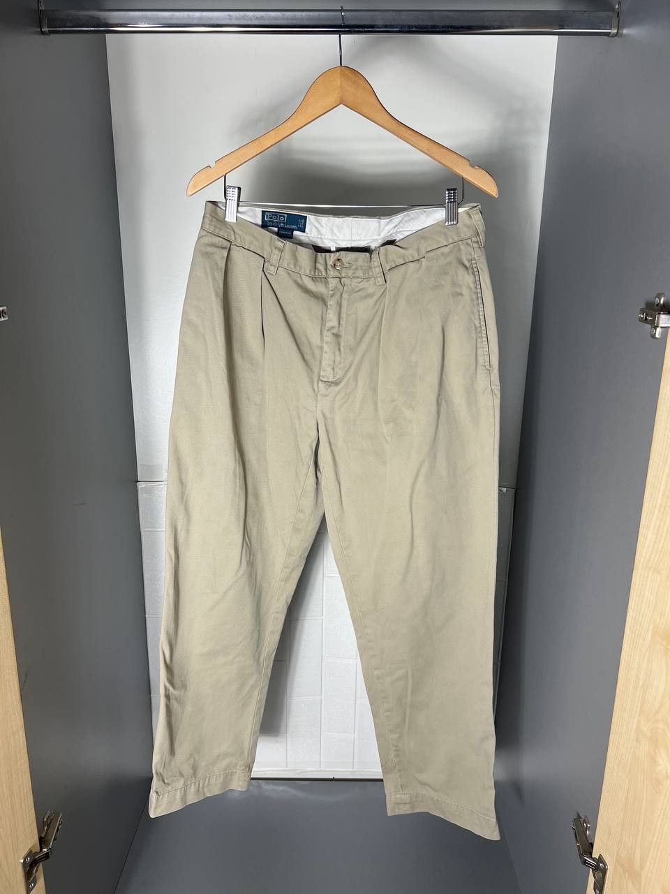 Polo Ralph Lauren VINTAGE POLO RALPH LAUREN RETRO CHINO PANTS Y2K 90s CASUAL Size US 34 / EU 50 - 1 Thumbnail