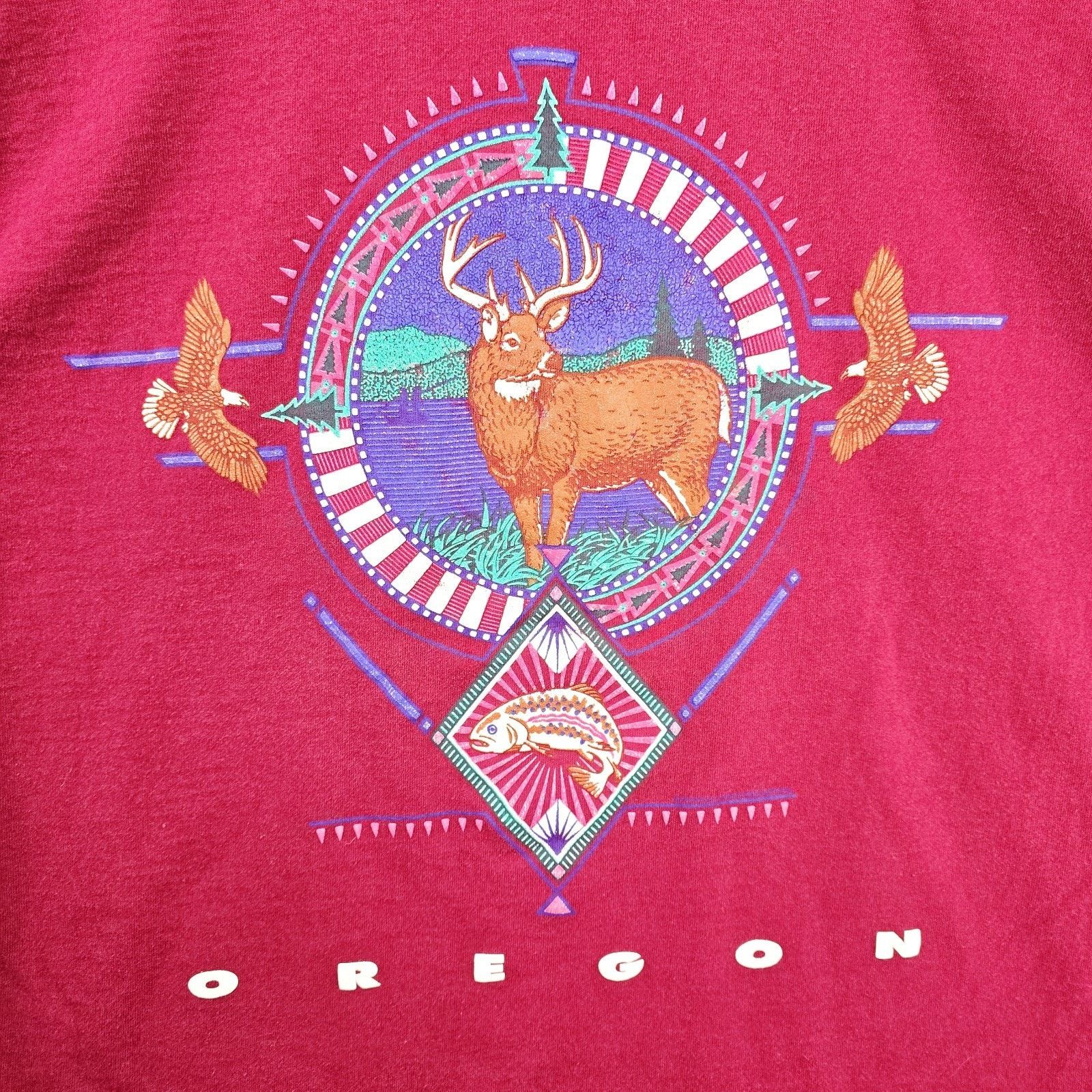 Other Vintage Heartland Apparel Oregon Shirt XL Red Deer Nature Size US XL / EU 56 / 4 - 2 Thumbnail