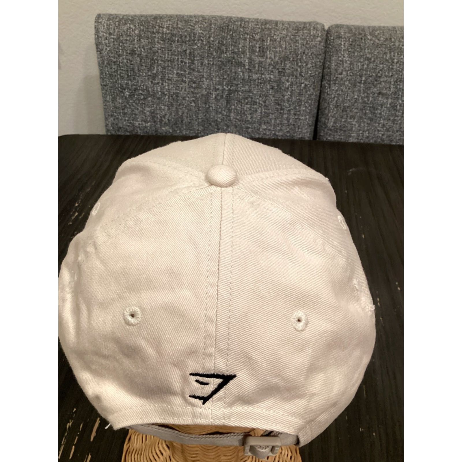Gymshark Gymshark Hat Adult Unisex One Size Beige 6 Panel Adjustable Flat Peak Cap Size ONE SIZE - 5 Thumbnail