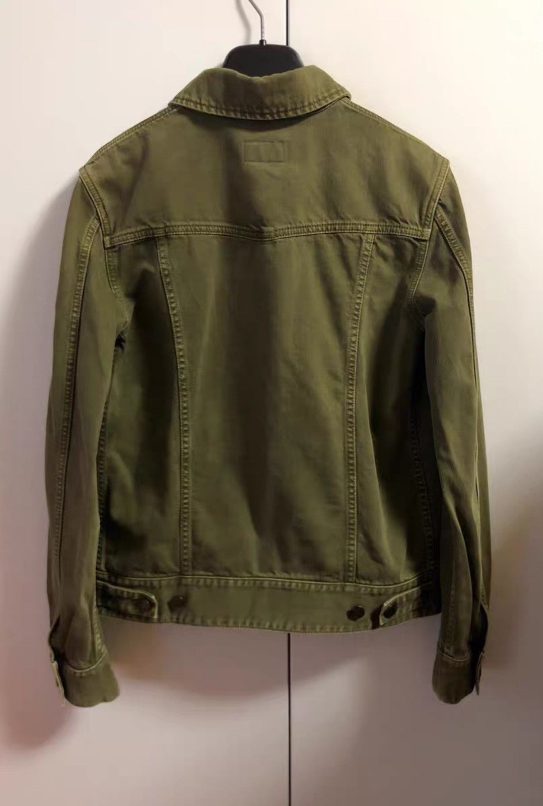 Saint Laurent Paris Saint Laurent Army Green Arm Badge Logo Denim Jacket Size US S / EU 44-46 / 1 - 2 Thumbnail