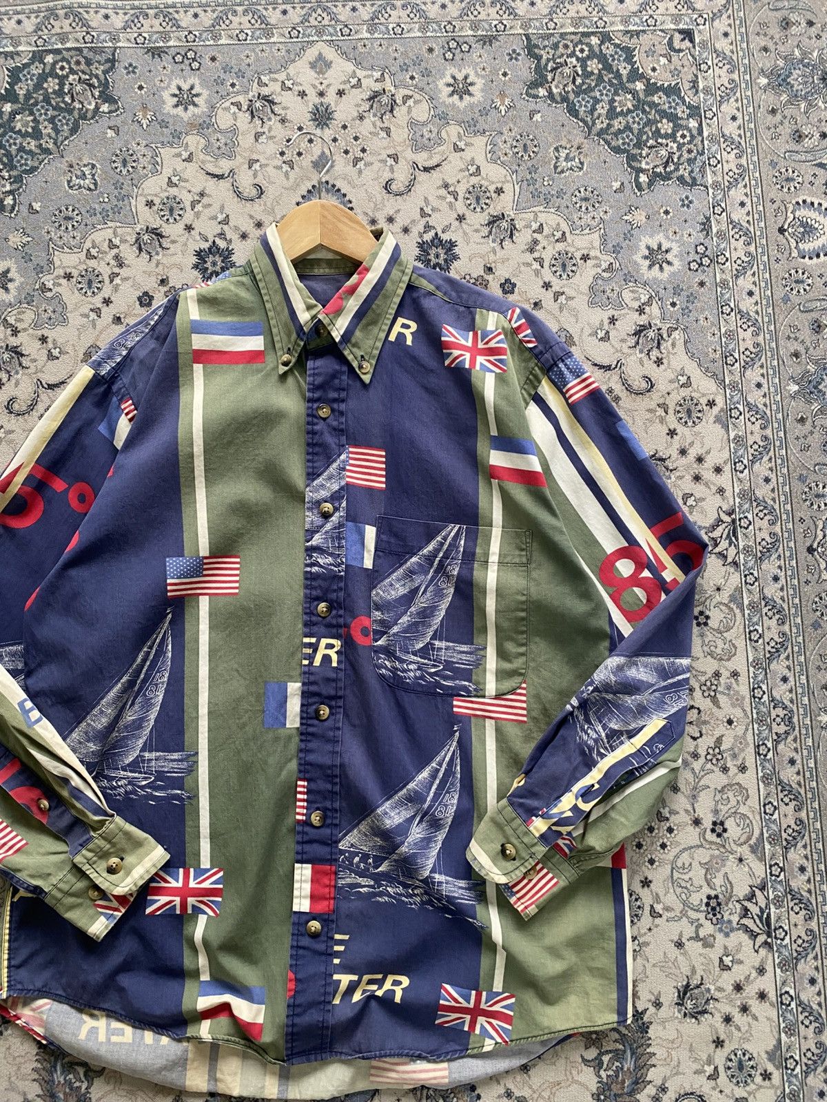 Polo Ralph Lauren RARE VINTAGE NAUTICA SAILOR USA UK FLAG 90s Size US S / EU 44-46 / 1 - 2 Thumbnail