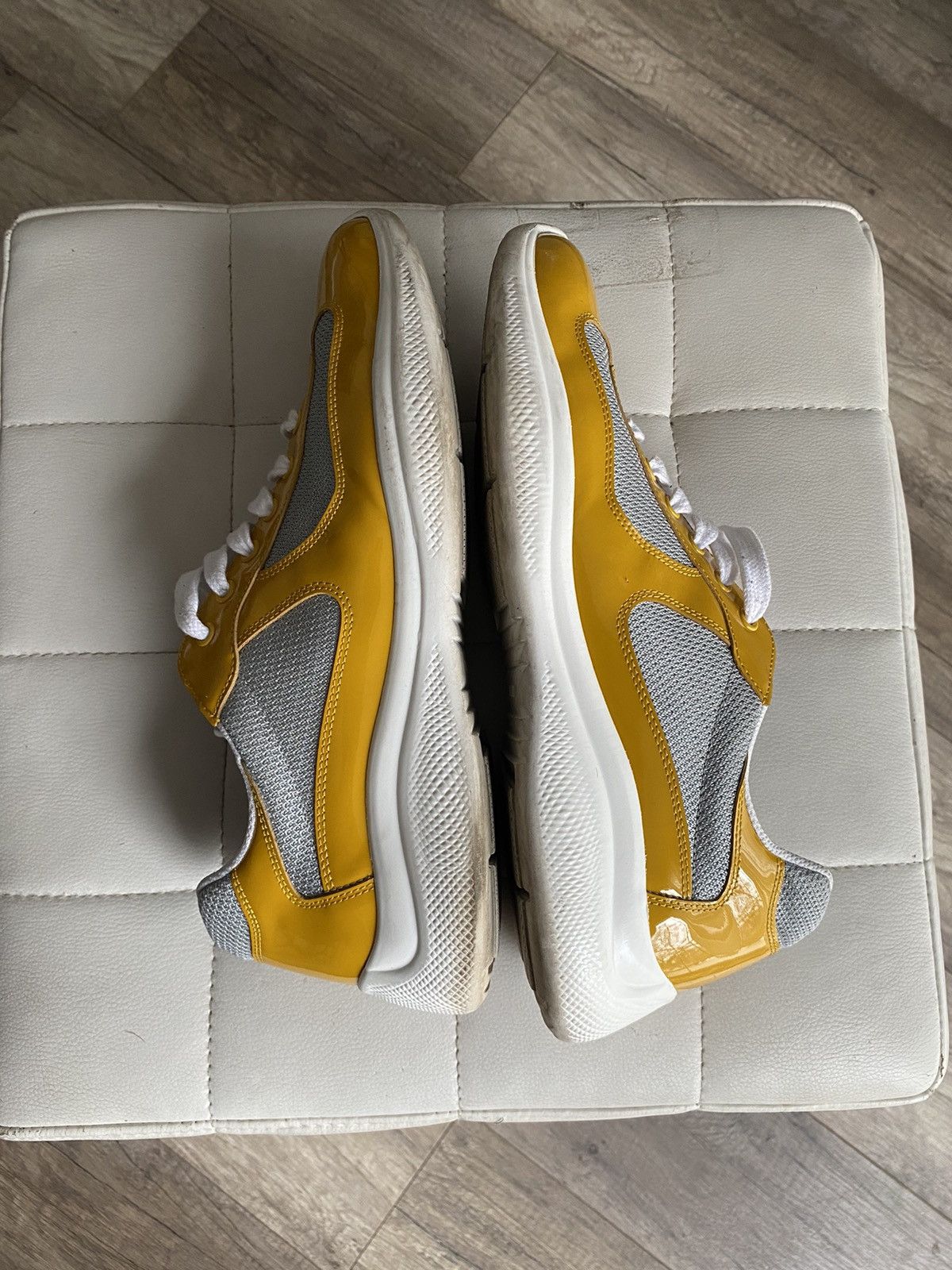 Prada Prada Cup Sneaker “Gold Argento” Size US 10 / EU 43 - 7 Thumbnail