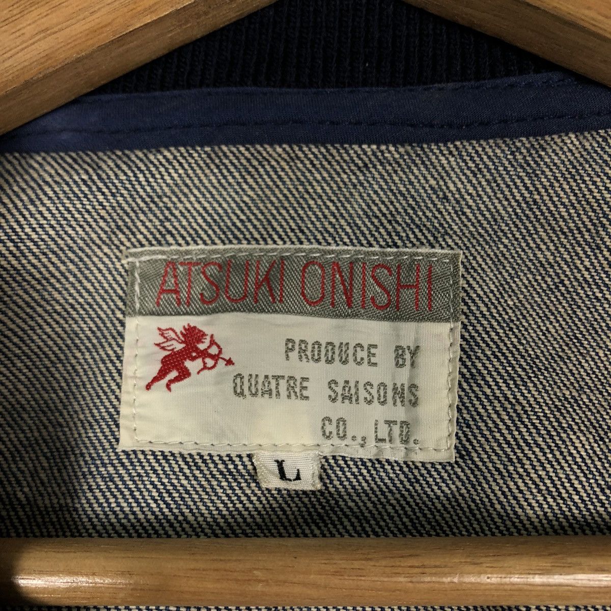 Hysteric Glamour Vintage Denim Bomber Jacket Atsuki Onishi Japan IsseyMiyake Size US L / EU 52-54 / 3 - 21 Thumbnail