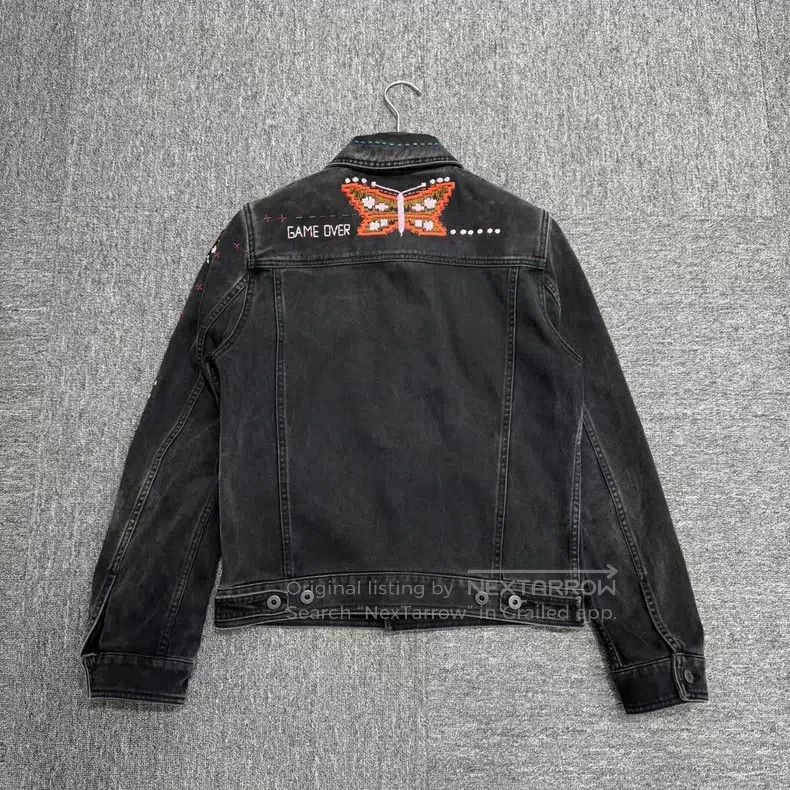 Valentino Valentino Embroidered willow studded denim jacket Size US L / EU 52-54 / 3 - 2 Thumbnail