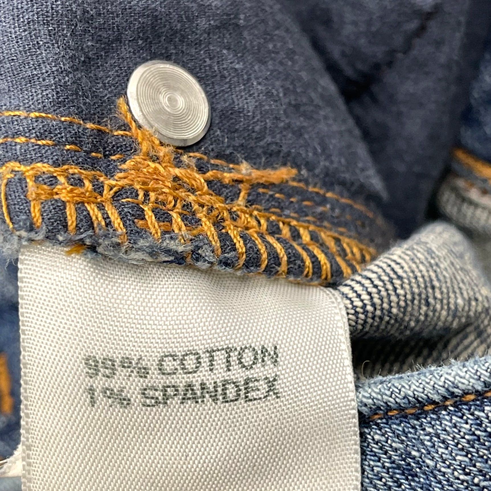 Vintage LL Bean Bootcut Jeans Size 8 MT Tall Denim Blue Cotton Spandex 5-Pocket Pockets Regular Fit Jeans Women Velcro? Size 30" / US 8 / IT 44 - 4 Thumbnail