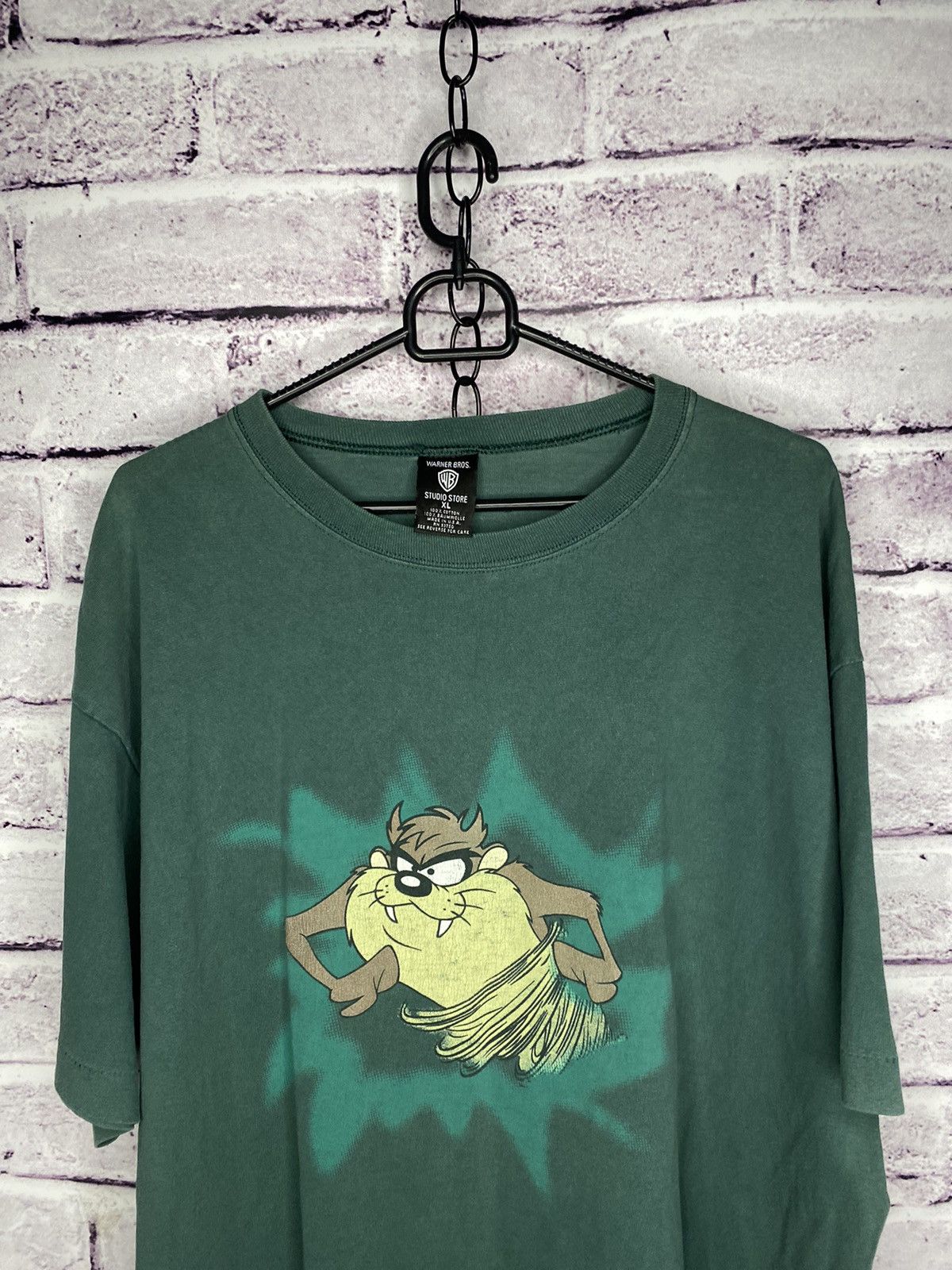Other Men's Taz Warner Bros Tee vintage overprint logo tee 1996 Size US XL / EU 56 / 4 - 2 Thumbnail