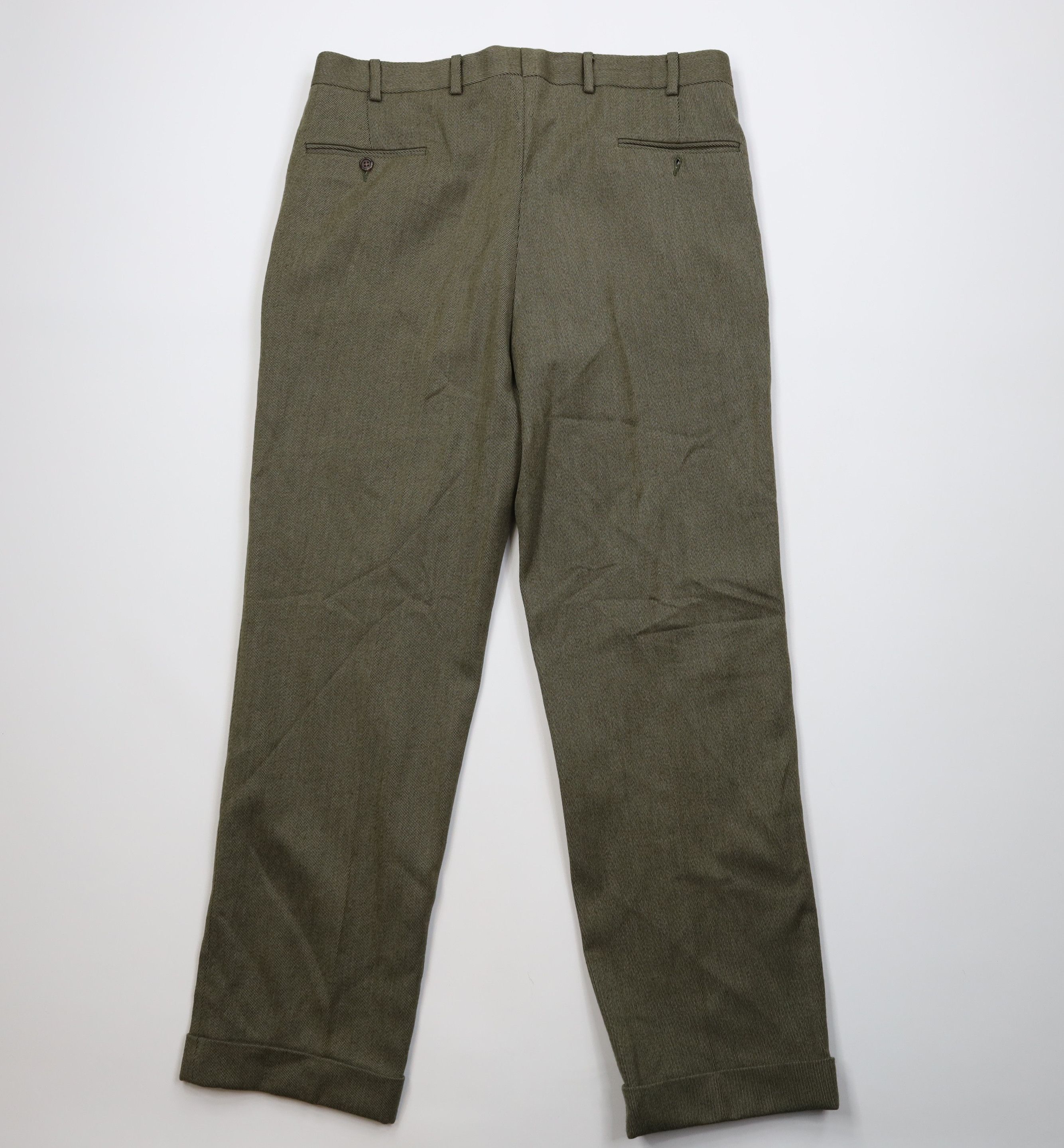 Vintage Vintage 70s Streetwear Wool Whipcord Chino Pants USA Size US 36 / EU 52 - 12 Thumbnail