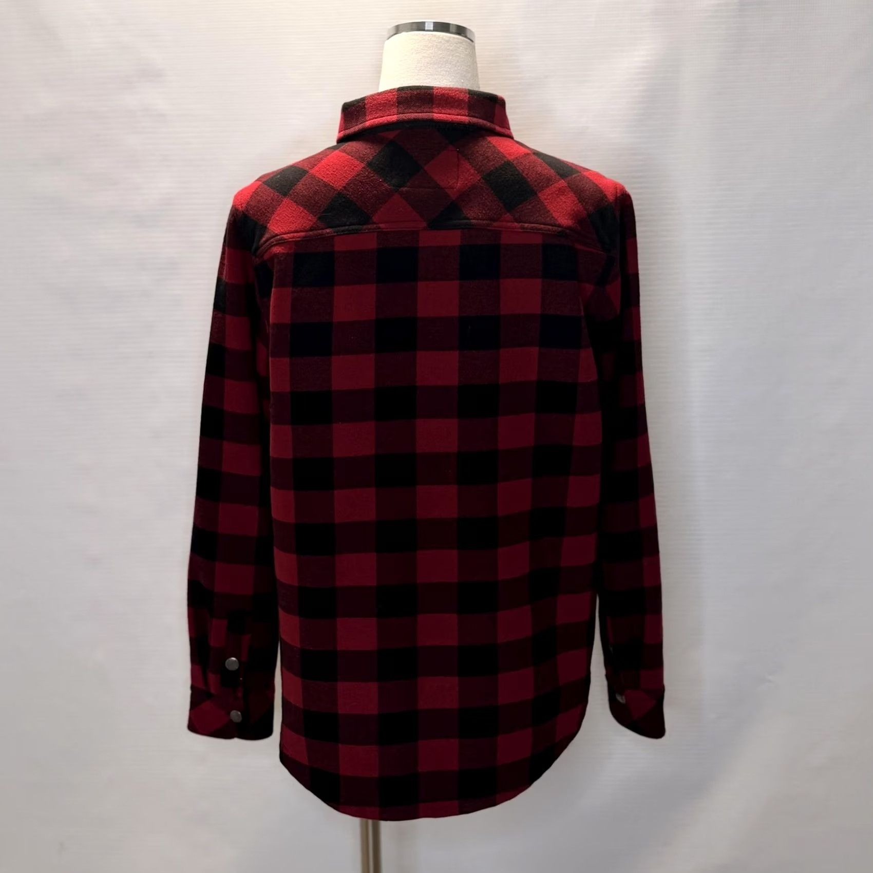 Orvis Orvis Jacket Womens L Red Black Buffalo Plaid Snap Front Lined Flannel Shirt Jacket Casual Outdoor Womens Regular Size L/E0 Size L / US 10 / IT 46 - 3 Thumbnail