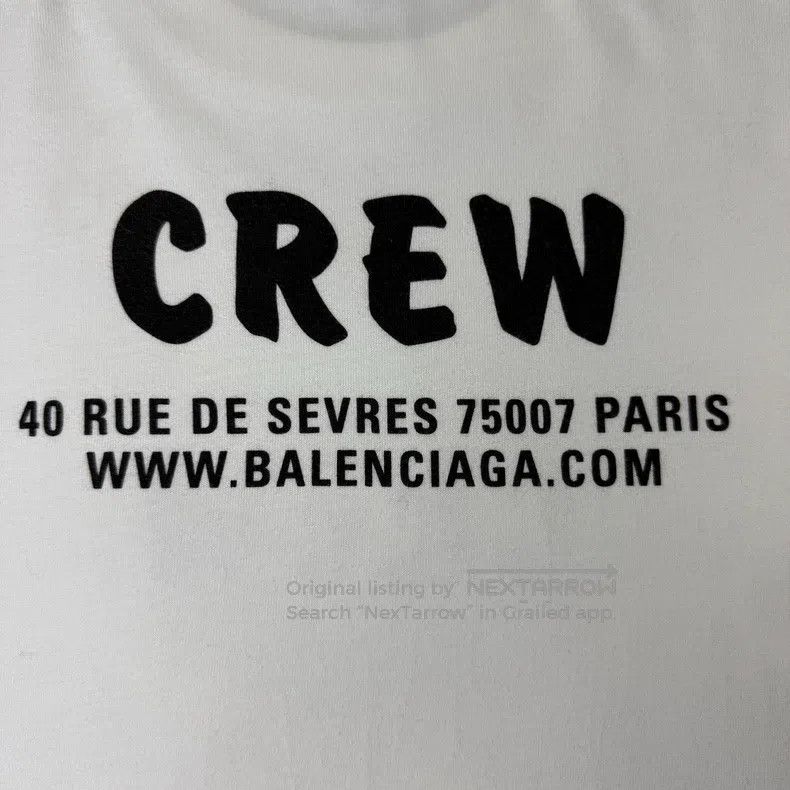 Balenciaga Balenciaga Letter Printed Crew Neck Short Sleeve T-Shirt Size US XXS / EU 40 - 3 Thumbnail