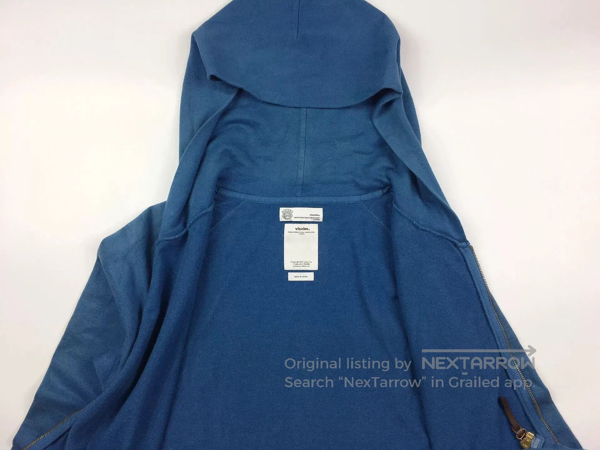 Visvim visvim indigo dyed zip-up hoodie. Size US M / EU 48-50 / 2 - 4 Thumbnail