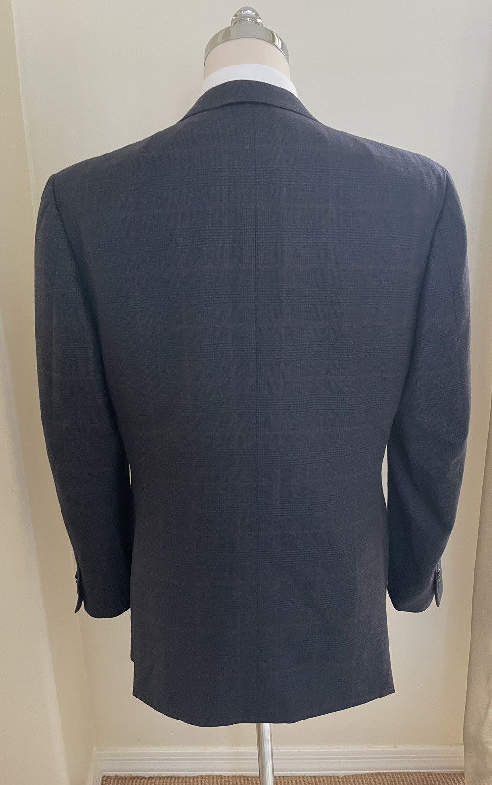 Ermenegildo Zegna 15milmil15 Wool Check Sport Coat Size 44R - 4 Thumbnail